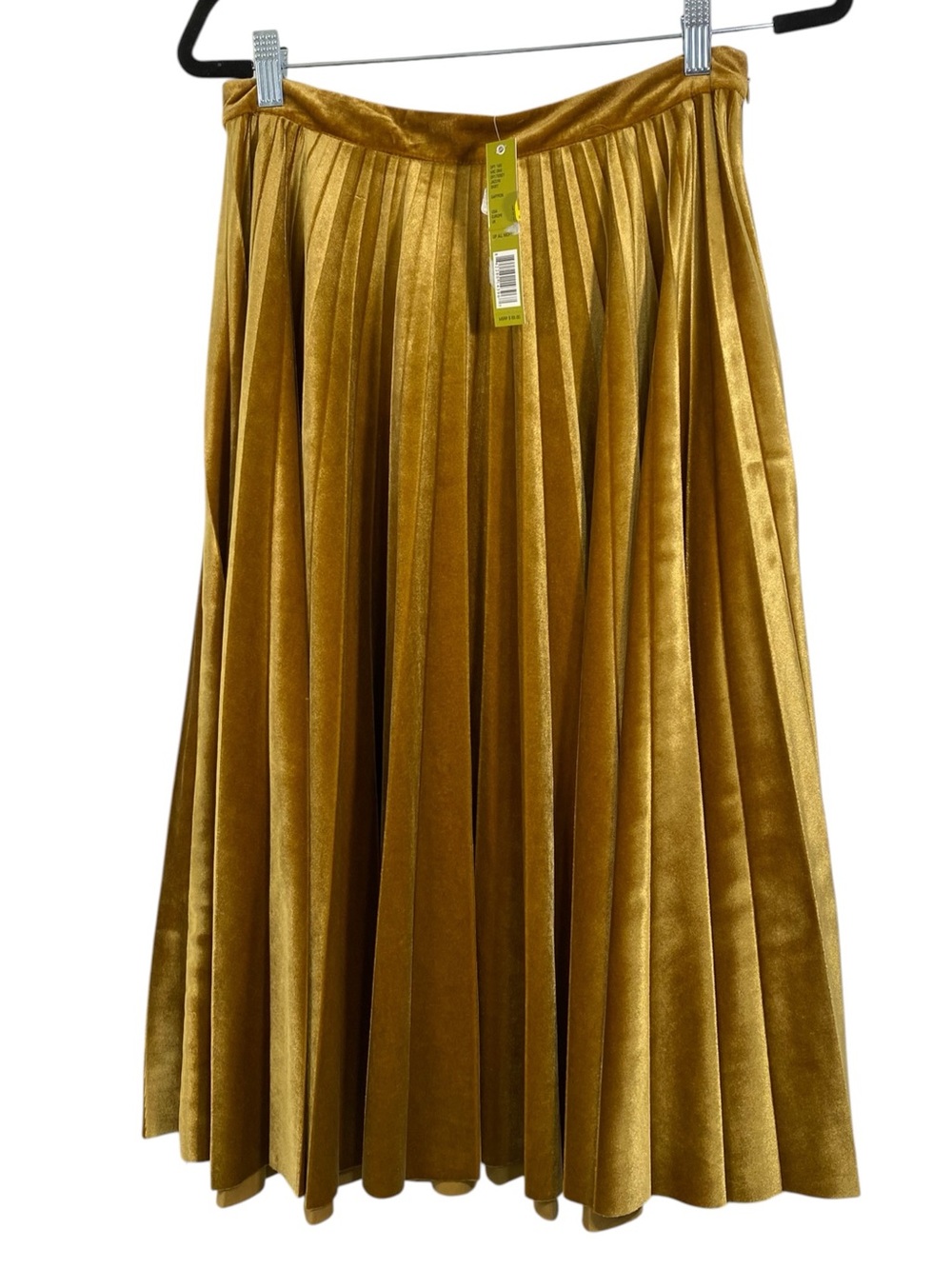 NWT Gianni Bini Velvet Pleated A Line Skirt